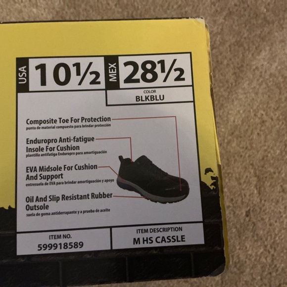 Herman Survivors Cassle Composite Toe NWT Men’s 10.5 - Picture 6 of 6